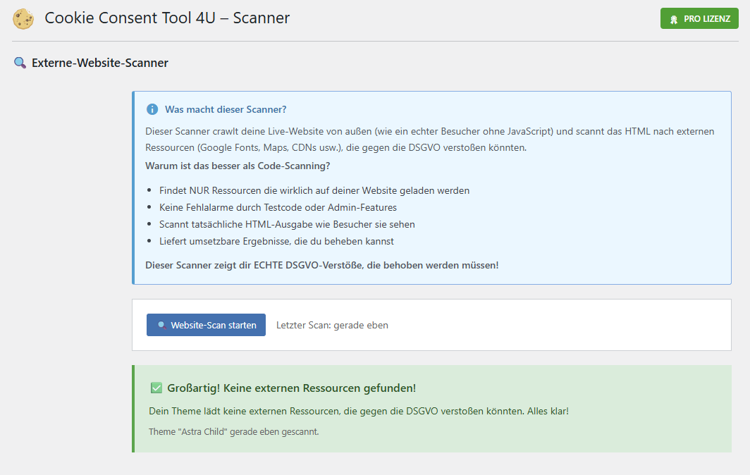 CCT4U Cookie-Scanner
